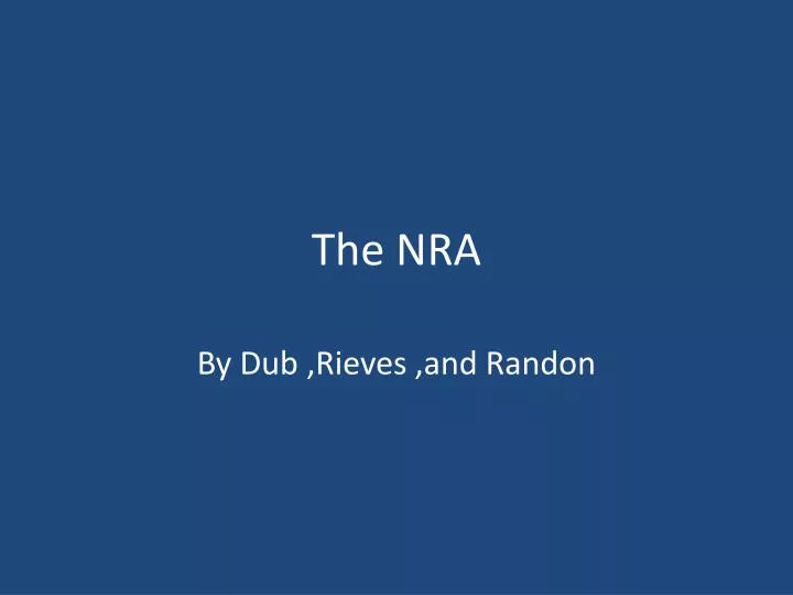 the nra