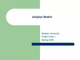 Jonjalyn Baskin