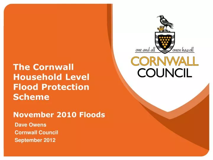 the cornwall household level flood protection scheme november 2010 floods