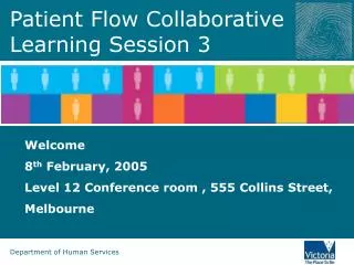 Patient Flow Collaborative Learning Session 3