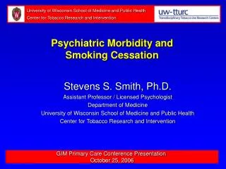 GIM Primary Care Conference Presentation October 25, 2006