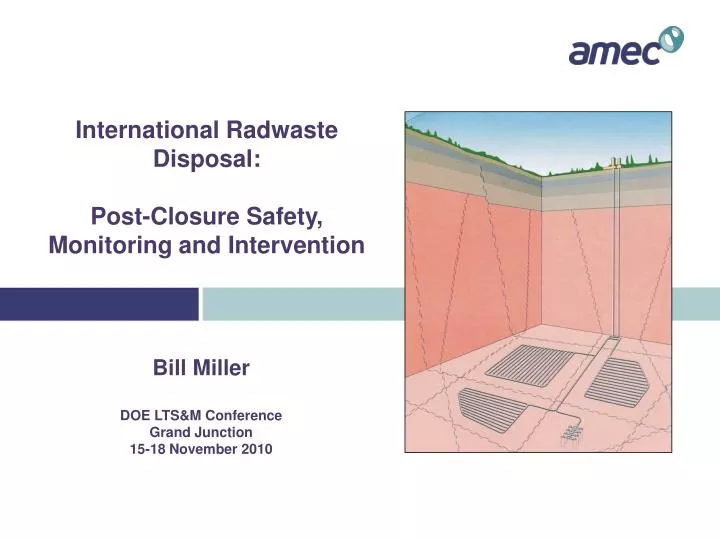 international radwaste disposal post closure safety monitoring and intervention