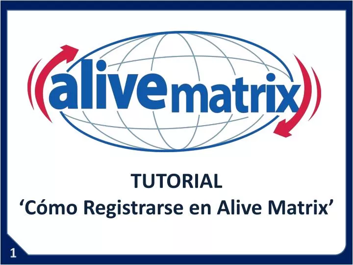 tutorial c mo registrarse en alive matrix