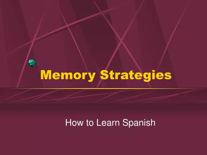 memory strategies