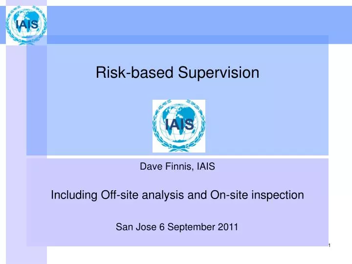 risk based supervision