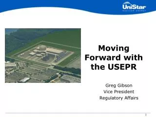 Moving Forward with the USEPR