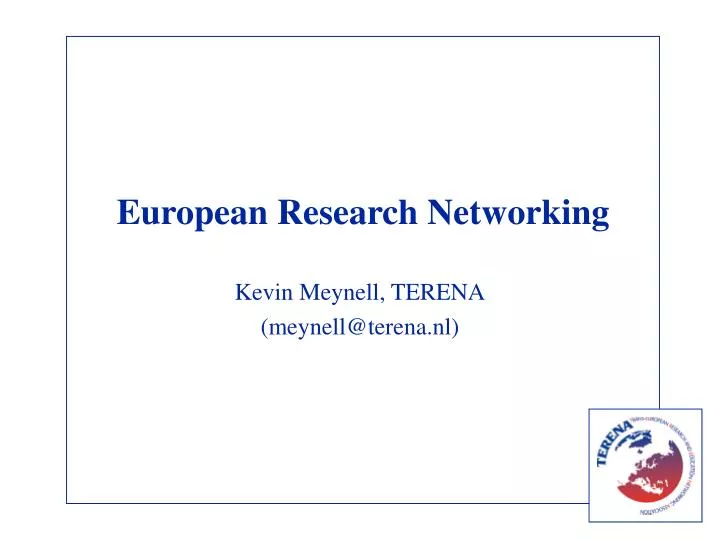 european research networking