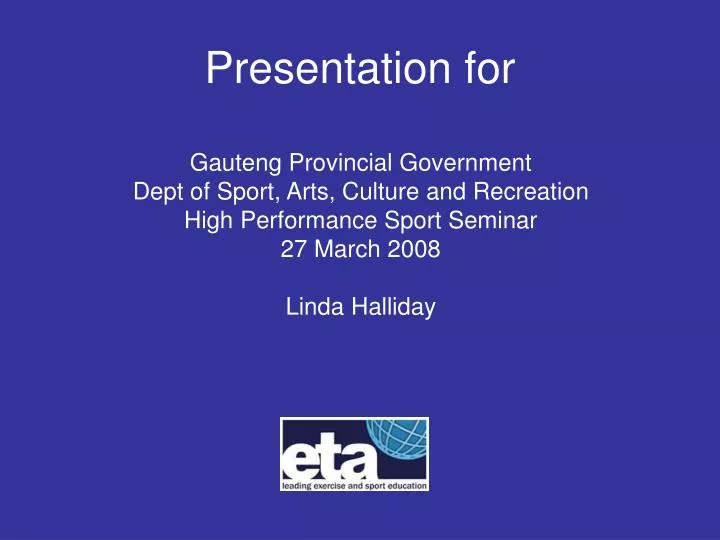 presentation for