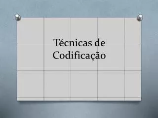 t cnicas de codifica o
