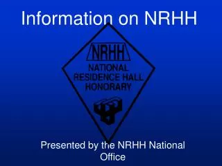 Information on NRHH