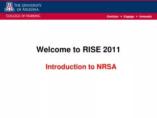 Welcome to RISE 2011