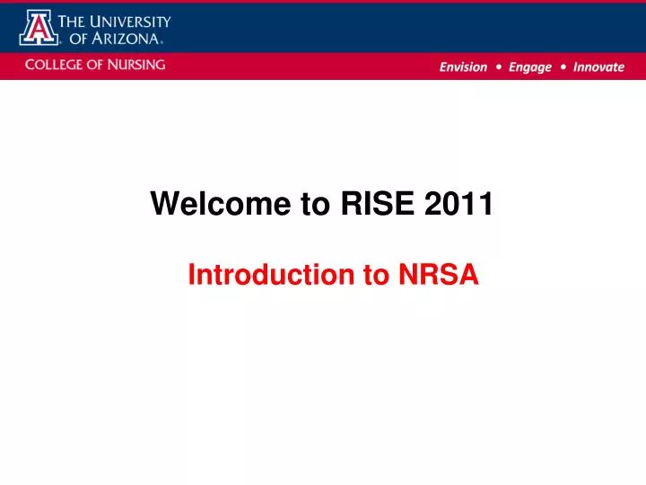 welcome to rise 2011