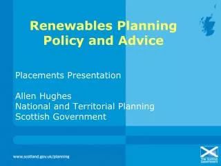 renewables planning policy and advice