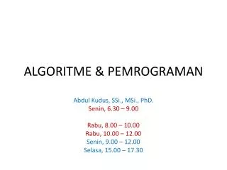 algoritme pemrograman