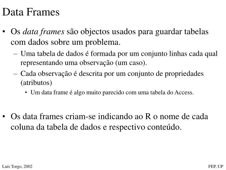 data frames