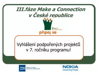 iii f ze make a connection v esk republice