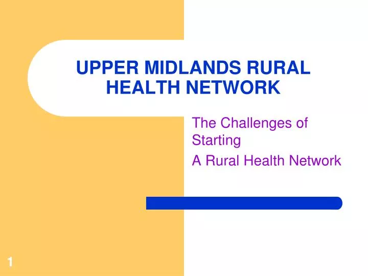 upper midlands rural health network