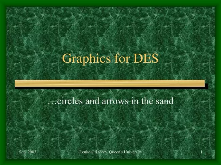 graphics for des