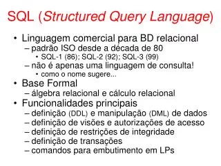 sql structured query language