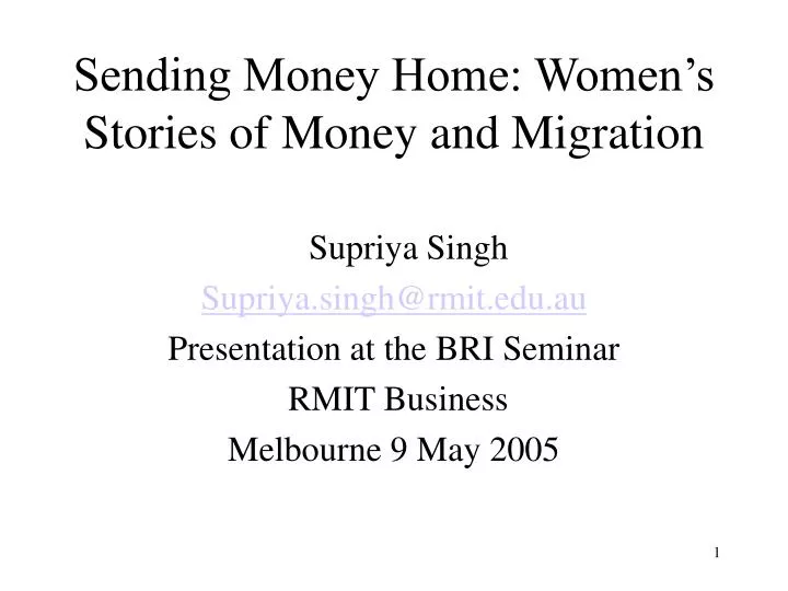sending money home women s stories of money and migration