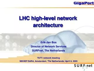 LHC high-level network architecture