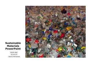 Sustainable Materials PowerPoint
