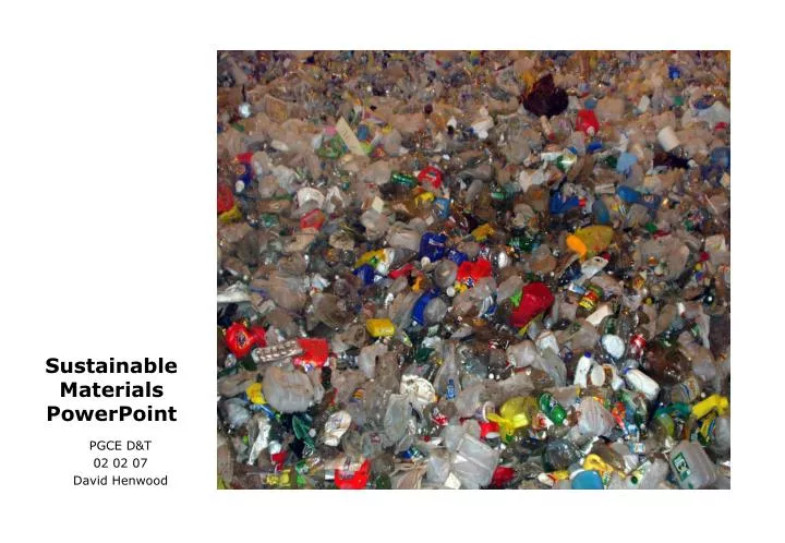 sustainable materials powerpoint