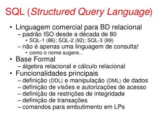 sql structured query language