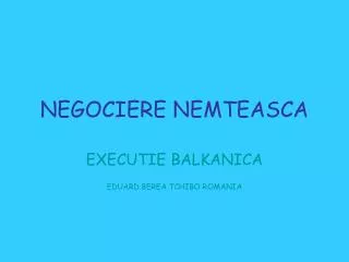 negociere nemteasca