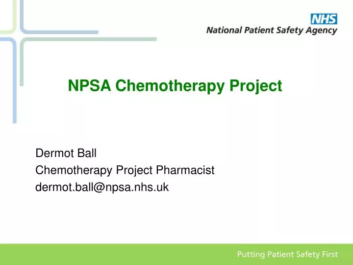 npsa chemotherapy project
