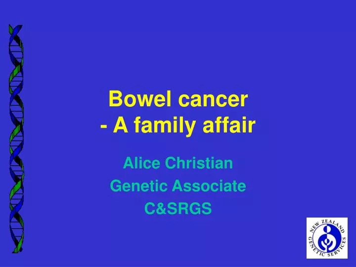 bowel cancer a family affair