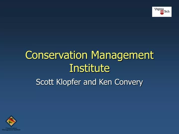 conservation management institute