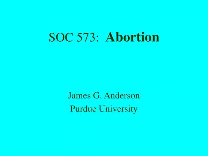 soc 573 abortion