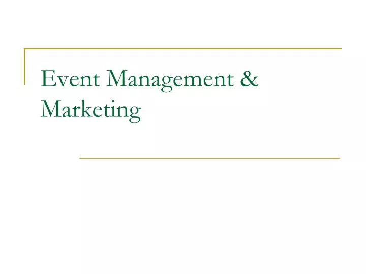 event management marketing