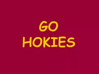 GO HOKIES