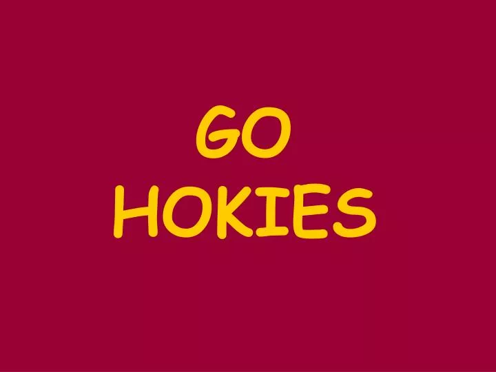 go hokies