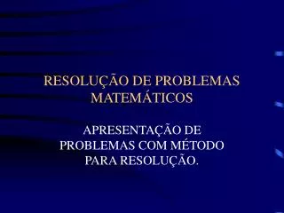 resolu o de problemas matem ticos
