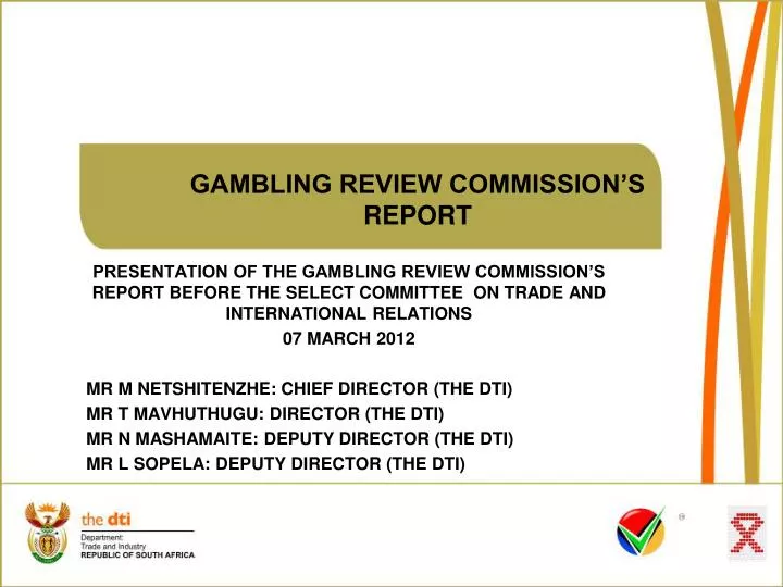 gambling review commission s report