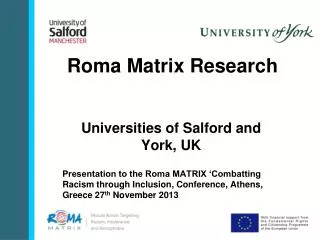Roma Matrix Research