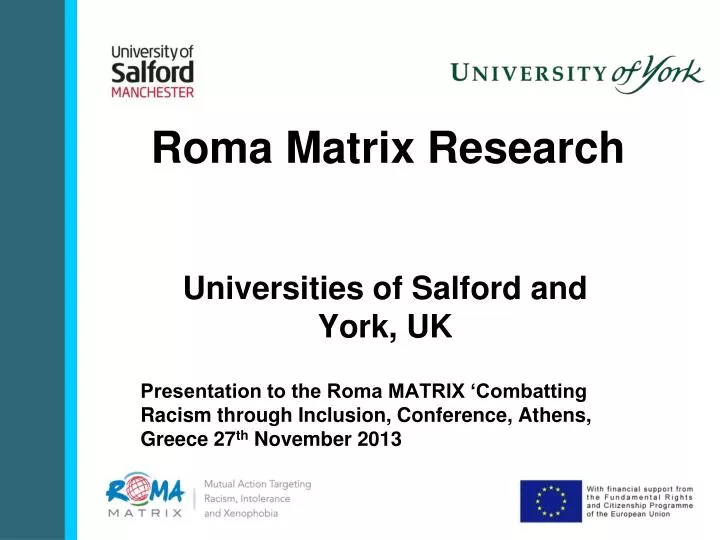 roma matrix research