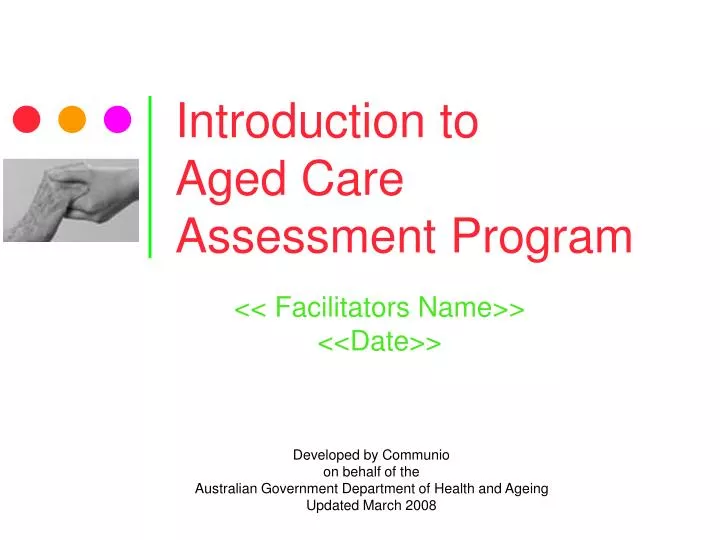 introduction to aged care assessment program