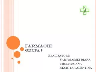 farmacie grupa i