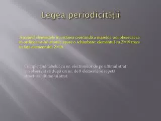 legea periodicit ii