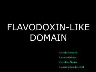 FLAVODOXIN-LIKE DOMAIN