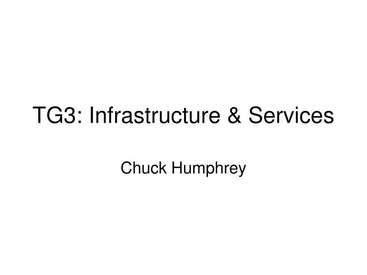 tg3 infrastructure services