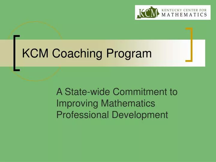 kcm coaching program