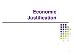 Economic Justification - slide 1