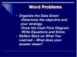 Word Problems - slide 1