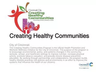 Creating Healthy Communities