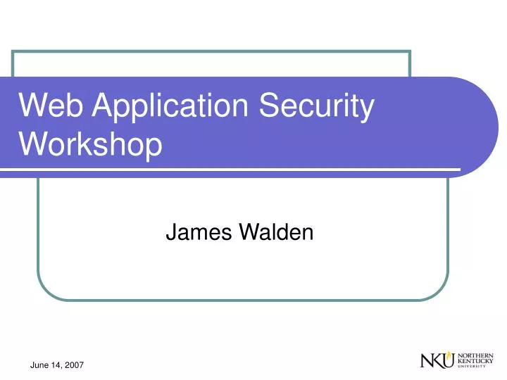 web application security workshop